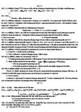 3 Đề tự luận Hóa học 11